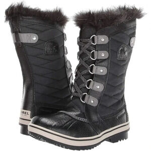 Sorel Tofino Black Lace Up Winter Boots Size 1